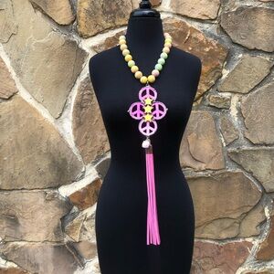 JCoons Rainbow Peace Necklace